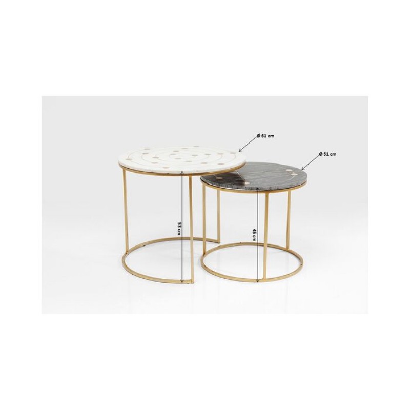 Side Table Mystic Round Small (2/Set) Ø61cm